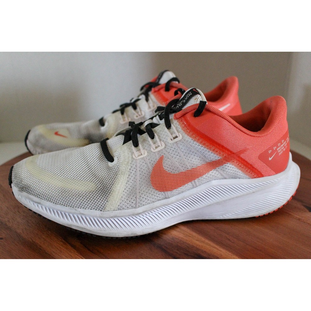 Nike Shoes Womens 11.5 White Orange Quest 4 Running Sneaker DA1106-102 *READ